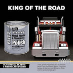 Flitz Multi-Purpose Metal Polish Paste - 2lb Can of USA-Made Chrome Polish - Works on Stainless Steel, Aluminum, Plastic, Jewelry and Cars - Non-Abrasive Cleaner & Rust Remover (12 Pack)