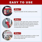 UNI-T AC Circuit Breaker Tracer Finder Tool with Adaptor & Electrical Integrated GFCI Outlet Tester, 90-120V Adjustable Sensitivity Beep Indicattion Alligator Banana Clip Adaptor