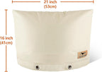 Backflow Preventer Insulation Cover - Water Pipe Insulation Sprinkler Cover for Outside - Insulated Backflow Cover Pouch for Irrigation Back Flow Valve in Winter or Sun Exposure (21" W x 16" H, Sand)