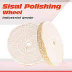 6x1x1 Inch Sisal Polishing Wheel, 150×25mm