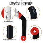 Blulu 11 Pcs Grout Float Sets Include 9.5 x 4 Inch Molded Rubber Grout Float, 6 Sponge, Angled Tile Saw with 3 Blades Replacement, Removal Tool for Masonry Stucco Drywall Concrete (Red)