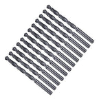Drill Bit, 9/32" Cutting Diameter, 4241 HSS Nitriding Black 118° Cutting Angle Versatile Jobber Bits - (Applications: for Drilling Plastic Wood Soft Metal), 12-Pieces