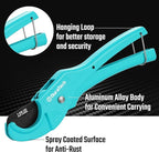 DURATECH PEX Pipe Cutter, Tubing Cutter for 1/8"-1" PEX and Rubber Hoses(NOT for PVC Pipe), with PTFE-Coated Sharp Blade, Suitable for Home and Plumbing Repairs