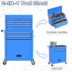 Rolling Tool Chest with Wheels, 8-Drawer High Capacity Tool Box with Wheels, Removable Storage Toolbox with Lock for Garage, Workshop