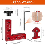 HARDELL 90 Degree Positioning Squares, Right Angle Clamps 3''/80mm Aluminum Alloy Woodworking Carpenter, Corner Clamping Square Tool for Picture Frame Box Cabinets Drawers (4 PACK), HDAC0408