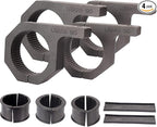 Roll Bar Clamps - 4Pack,Horizontal Roll cage Clamp 2.25in 2.375in 2.5in 2.625 inch,Bumper Mount Bracket Bull Bar Clamp for LED Light Bar,Cube Lights,ATVs Whips (2.25~2.625" Clamps)