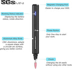 AM ARROWMAX Mini Electric Engraving Pen, 36 Bits With Aluminum Case, Bluetooth, APP, Cordless Mini Rotary Tool, Engraving Pen for Metal, Wood, Glass and Plastic, (SGS MINI) Black