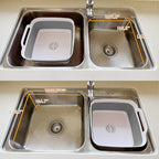 Collapsible Wash Basin for Baby Bottles - 2.4 Gallons Portable Wash Bin for RV Camping Sink, Space-Saving Dish Tub (Gray)