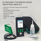 Ultrasonic Thickness Gauge Industrial-882X / Steel, Metals, Plastic, Glass, PVC, Pipes Thickness Gauge Meter – Range 0.039 to 11.811 inch (1-300mm) | Color LCD (All Material)