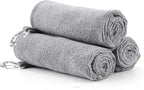 Booms Fishing B0T Microfiber Fishing Towel with Clip, 3 Pack Gray
