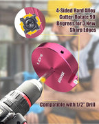 2 Inch PVC Pipe Reamer, PVC Fitsting Saver, Plastic Pipe Fitsting Reamer Socket Saver Plumbing Tool for Schedule 40 Fits Standard 1/2" Drill