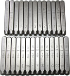 WKSTOOL 5/64 2mm Heavy Duty Carbon Steel Numbers Symbols Character Mark Code Hand Stamp Punch for Stamping Jewelry Sheet Metal Plate Mold Die Making