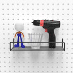 Pegboard Shelves, Peg Board Hooks, for Organizing Various Tools, 2 Packs, Black