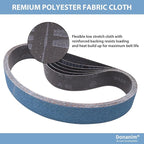 1-1/2 x 30 Inch Zirconia Sanding Belts for Pipe Tube Polisher Sander, 1.5x30" 60 Grit Sander Belts for Pipe Belt Sander, 1-1/2" x 30" Zirconia Grinding Sand Paper for Metal Burnishing, 15 Pack
