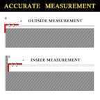 Auto-Lock Measuring Tape, 30-Feet (9M) Dual Side Retractable Tape Measure, Inch/Metric Scale, MID Accuracy, for Electricians, Carpenter, Surveyors and Engineers, with Rubber Protective Casing