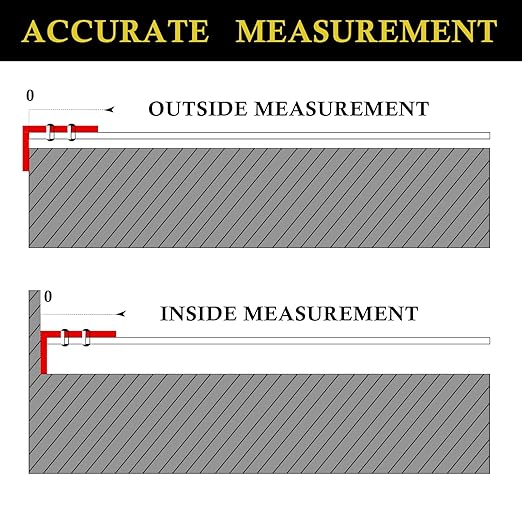 Auto-Lock Measuring Tape, 30-Feet (9M) Dual Side Retractable Tape Measure, Inch/Metric Scale, MID Accuracy, for Electricians, Carpenter, Surveyors and Engineers, with Rubber Protective Casing