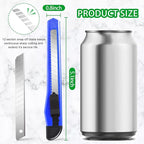 4 Pack Box Cutter, 9mm Snap-off Utility Knife, Box Cutter Retractable for Opening Packages Cartons, Box Opener, Disposable Razor Knife Exacto Knife Perfect for Office and Home use