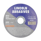 200 Pc 5" x 1/16" x 7/8" Cut-Off Wheels Lincoln Abrasives Metal & Stainless Steel