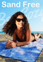 2 Pack Microfiber Lightweight Beach Towel Sand Free Quick Dry Absorbent Thin Compact Towels for Swimming Pool Camping Beach Accessories Large Easy Pack Travel Things for Vacation Essentials Gift