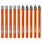 BGTEC Dry Diamond Drill Bits Set - 5pcs 1/4" Tile Drill Bits and 5pcs 1/4" Carbide Drill for Granite Marble Porcelain Ceramic