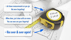 CYCLOPS Erasable Scratch Pads for Tape Measure, Construction, Woodworking Tool - Jobsite Tough, Made in the USA - 2 Pads - Write Measurements & Notes - Great Stocking Stuffer, Gift for Men & Women