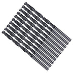Drill Bit, 3mm Cutting Diameter, 4241 HSS Nitriding Black 118° Cutting Angle Versatile Jobber Bits - (Applications: for Drilling Plastic Wood Soft Metal), 10-Pieces