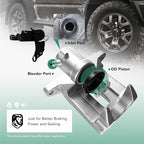 Set of 2 Front Brake Caliper Assembly Compatible with Jeep Cherokee TJ Wrangler Wagoneer Comanche