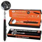 Mens Valentines Day Gifts - Telescoping Inspection Mirror, Round Mirror Tool, Birthday Gifts for Men, Mens Gifts for Dad, Him, Husband, Boyfriend, Handyman