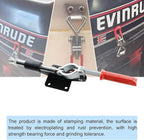 1Set Plunger Stroke Clamp w Flange Base Plate 1500lbs Holding Capacity for Suitable for Toolbox, Door, Box, Trunk, Tractor Cover, Smoke Cover, Woodworking Fixture and Quick Release Pull Lock.