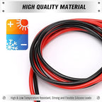 SWANLAKE 2-Piece Dual-Ended Alligator Clip Test Leads, 1000V 15A 3.5ft/1M Electrical Alligator Clips, Flexible Copper Cable Crocodile Clip, Electrical Wires with Gator Clips