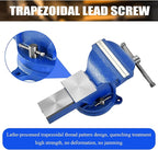 Bench Vise Heavy Duty, Table 6" Vise - Locking Base Clamp Cast Steel 360° Swivel Vice with Anvil, Table Clamp Pipe Lock Pliers Base Desktop for Woodworking Cutting Conduit Drilling, Sanding