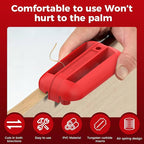 Edge Banding Trimmer with Tungsten Carbide Blades, Hand Planer Versatile Woodworking Edge Trimmer for Burrs, Manual Edge Banding Cutter for ABS, PVC, Veneer, and Melamine - Red