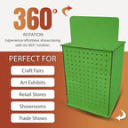 TORCHED DISPLAYS Rotating Pegboard Display… (Green)