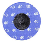 BHA Aluminum Oxide Quick Change Sanding Discs, 3", 40 Grit - 25 Pack