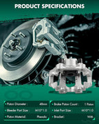 SCITOO 18B5420 Rear Left Disc Brake Caliper Assembly w/Bracket For Dodge For Durango 2011-2020,For Jeep For Grand Cherokee 2011-2022