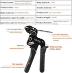 Idong Metal tie wrap Gun kit,Stainless Steel Cable Tie Gun and 100PCS 4.6 x 270mm Stainless Steel Cable Ties,Zip Tie Tool,Cable Tie Gun
