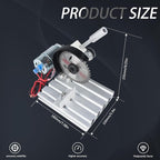 RATTMMOTOR 5" Mini Table Saw for Craft Q99-7 Multipurpose Portable Small Hobby Table Saw Cutting Machine 110V-220V, 0-45° Angle Adjustable, 997 Motor 18000RPM for Crafts