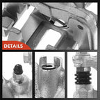 A-Premium Disc Brake Caliper Assembly with Bracket Compatible with Select Honda and Acura Models - Civic 2006-2015, CSX 2006-2011, ILX 2013-2018 - Rear Driver and Passenger Side, 2-PC