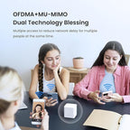 Tenda AX1500 Mesh WiFi 6 System Nova MX3 - Covers up to 3500 sq.ft - Whole Home WiFi 6 Mesh System - Gigabit Mesh Router for 80 Devices - Dual-Band Mesh Network - Replaces Wireless Router - 3-Pack