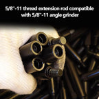 5/8"-11 Thread Angle Grinder Extension Kit,Available in 2 inch, 3 inch, 4 inch,5 inch Sizes Grinder Extension Shaft,for Car Polishing, Buffing & Wood Carving & DIY Projects
