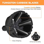 Tungsten Carbide Chamfering Drill Bit 1/2" to 1-3/8" Uniburr, Bolt Thread Repair Tool for Removing Burr, Quick Release Hex Shank Deburring Tool for Metal Rod, Tube, Screw, Dowel, Sheet