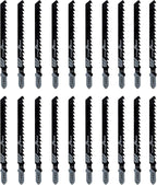 20-Piece T144D 4 Inch 6 TPI Assorted T-Shank Jig Saw Blades Set for Speed Cutting Wood