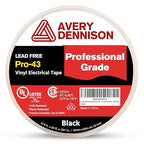 Avery Dennison Electrical Tape, 100 Rolls Professional Grade PVC Electric Tape, UL/CSA Listed ¾ in x 66 ft Insulating Vinyl Tape for Electrical, Repairs, Automotive and Equipment, Pro-43, Black
