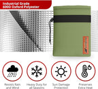 Redford Supply Co. Cold Snap (0F) 2 Pack Outdoor Faucet Covers for Winter Freeze Protection, 7.5"W x 9.5"H, Foam Spigot Insulated Cover, Outside Pipe Protection, Hose Bib (Green)
