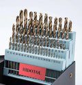 60PCS Cobalt Drill Bit Set M35 HSS Twist Jobber Drill Bits for Hardened Metal, Stainless Steel, Cast Iron, Plastic and Wood #1 - #60 with Indexed Metal Case