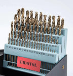 60PCS Cobalt Drill Bit Set M35 HSS Twist Jobber Drill Bits for Hardened Metal, Stainless Steel, Cast Iron, Plastic and Wood #1 - #60 with Indexed Metal Case