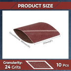 10 Pcs Sanding Belts 8 x 19 Inch 24 Grit Aluminum Oxide Abrasive Sandpaper for Belt Sander Metal Grinding Wood Working Weld Rust Removal