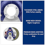 SALI 50 Pack 4 Inch Grinding Wheels for General Purpose Metal & Stainless Steel, Aluminum Oxide Grinding Disc for Angle Grinder, Depressed Center 4" * 1/4" * 5/8"(100 * 6.0 * 16 mm)