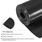 MECCANIXITY Battery Wrap PVC Heat Shrink Tubing 32mm Dia 50mm Flat 10 Feet(3meters) Black Good Insulation for Battery Pack