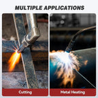 ARCCAPTAIN Oxy Acetylene Cutting Torch, Heavy Duty Cutting Torch Kit, CA2460 Cutting Attachment Weldig Torch with Check Valve, Cutting Tip 1-101 and 8-MFA Heating Nozzle